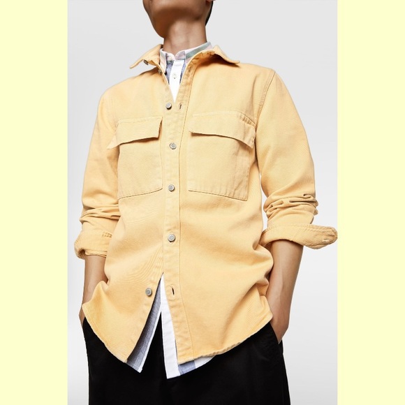 Yellow Denim relaxed fit shirt - Picture 4 of 4